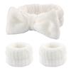 Plush Flannel Absorbent Wristbands & Splash-Proof Headband Set