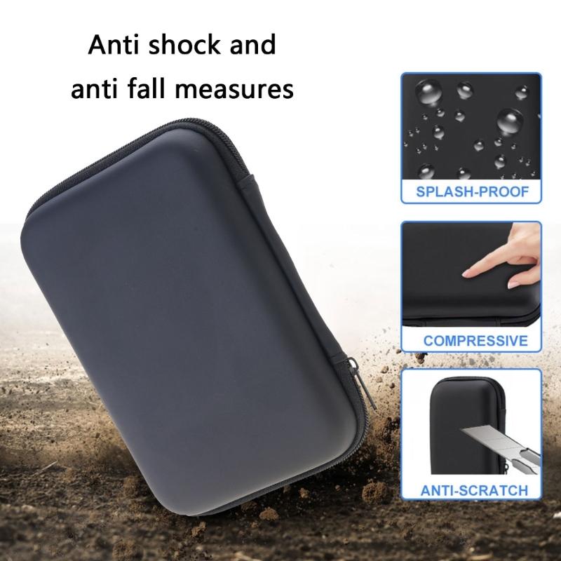 Handheld Game Console EVA Bag with Pocket Scratchproof Storage Box for R36S Protector Case Travel Carrying Pouch