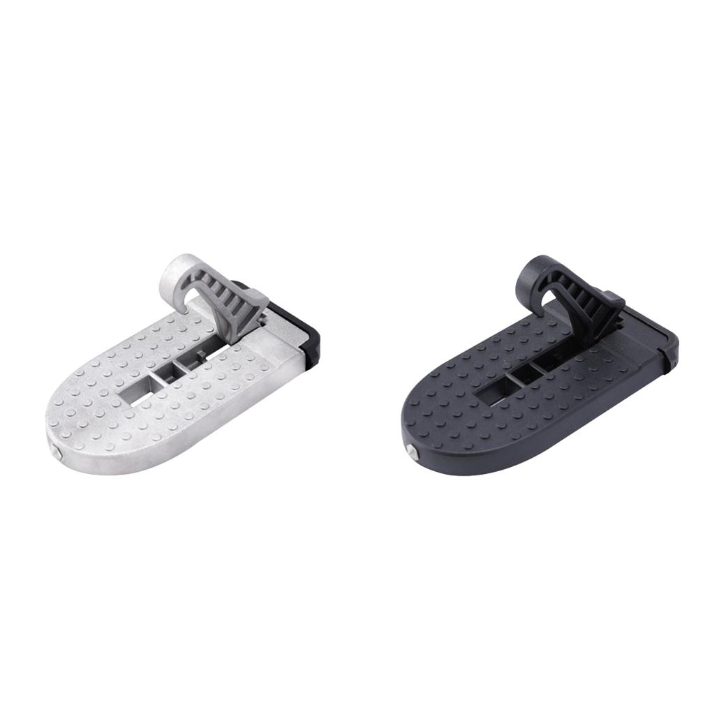 Universal Foldable Car Roof Rack Step Car Door Step Multifunction Latch Hook Auxiliary Foot Pedal Aluminium Alloy Safety Hammer