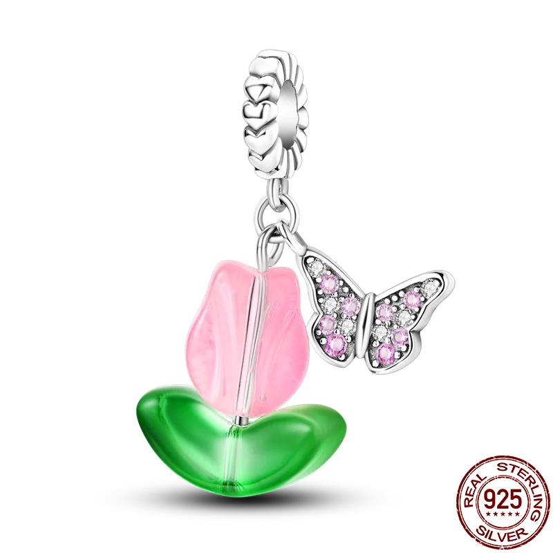 Copper Couple Lovers Sisters The Swing Pendant Charms Fit Original Bracelet Diy Bead Women Jewelry Gift