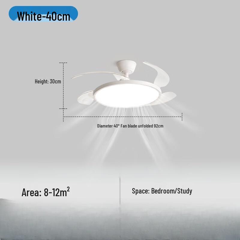 UOSU Ultra-thin Full Spectrum Invisible Fan Light