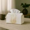 1pc Luxury Ramadan Celebration Tissue Holder Featuring a Golden And Crescent Moon, Versatile Fabric Tissue Box, Ideal for Outdoor Events, Daily Home U