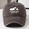 Baseball Cap Fashion Printed Casual Sun Hat Retro Soft Top Peaked Cap Adjustable
