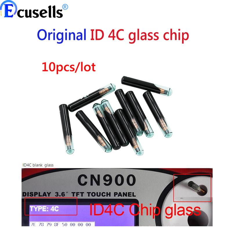 10PCS/LOT, Original ID 4C Auto transponder chip ID4C TP02 Glass Chip for Ford For Toyota keys