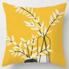 Yellow Dandelion Leaf Pillowcase Office Living Room Home Pillowcase Car Ornaments