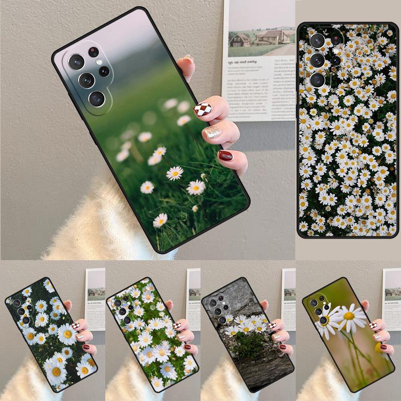Daisy Flower soft Phone Case for Samsung Galaxy note 10 pro S26 Ultra S23 S24 FE S25 S21 S22 PLUS shockproof Cove