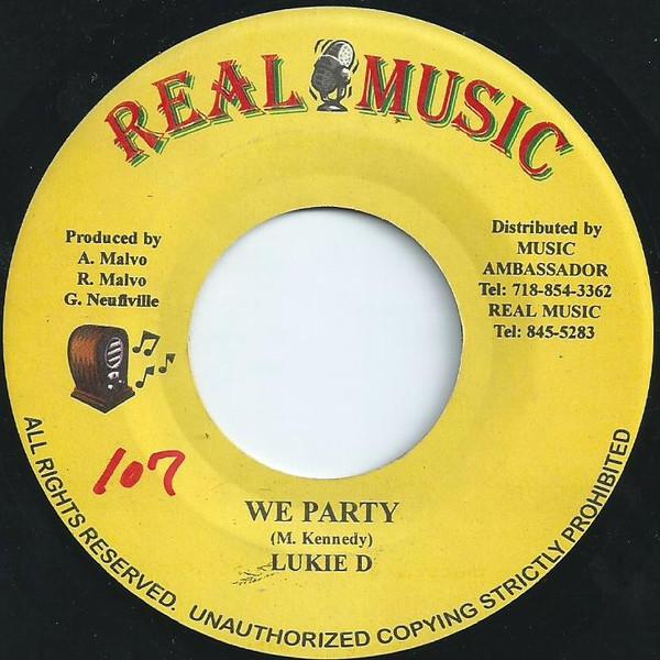 

7inch Record LUKIE D - We Party NONE Real Music 2003 Japan Reggae, Ska & Dub Used