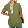 Women'S Cute Printed Short Sleeve Round Neck Front Shoulder Vintage Short Sleeve Summer Loose Shirt Top