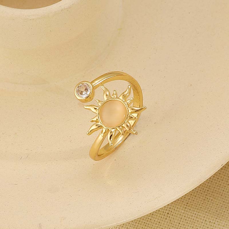 Luxury Zircon Rings for Women Purple Aesthetic Finger Ring Exquisite Vintage Ring Open Adjustable Wedding Party Jewelry Gift Goth Ring