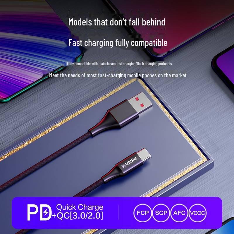 PISEN 5A Super Fast Charging USB-C Cable for Huawei Android Devices
