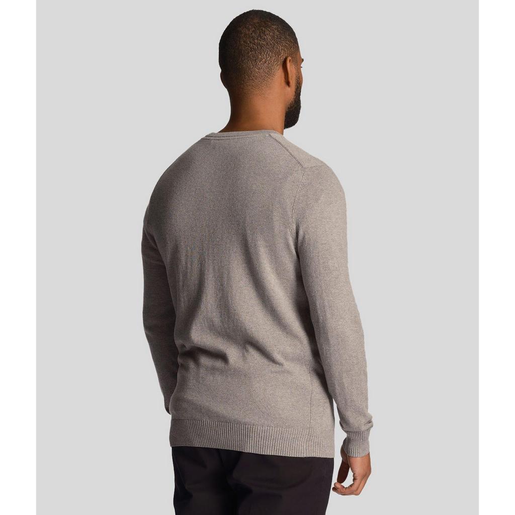 Lyle & Scott Mens Merino Cotton V Neck Jumper