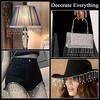 1 Yard Rhinestone Ribbon Tassel Chain Rhinestones Fringe Trim Diamond Crystal Long Tassel Trim for Clothing Accessories DIY