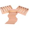 Children Montessori Wooden Spindles Counting Box Mathematics Learning Sticks Counting Early