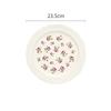 French Style Rose Ceramic Plates Light Luxury Restaurant Dessert Salad Bowls Delicious Dishes Dining Plate Exquisite Tableware