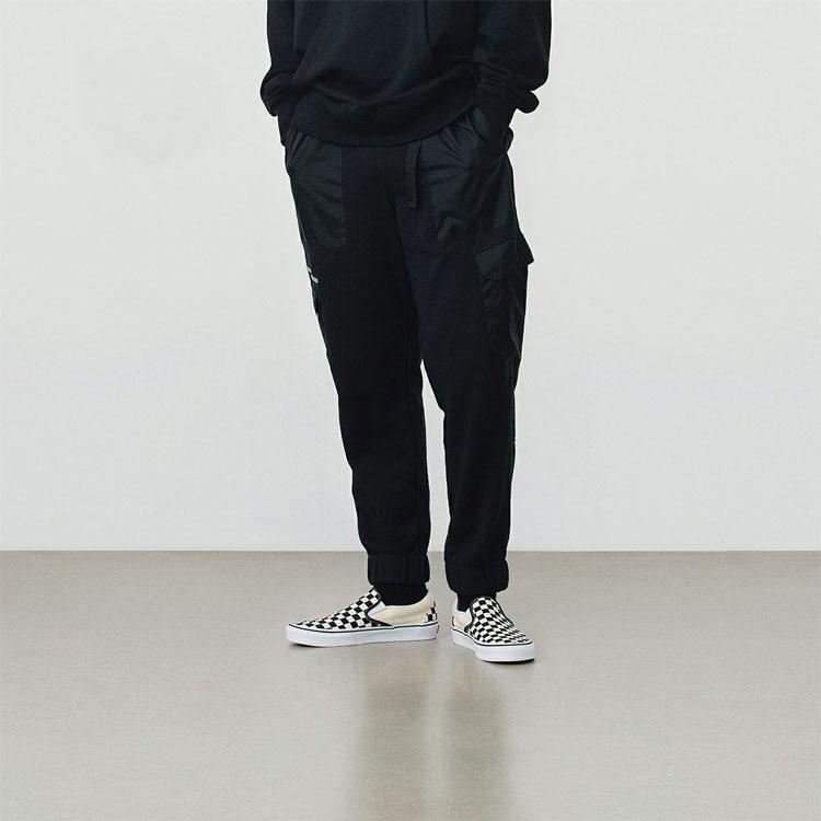 Vans Multi-Pocket Pattern Casual Sports Knit Tapered Pants Men Bottoms Black VN0A4TS5BLK