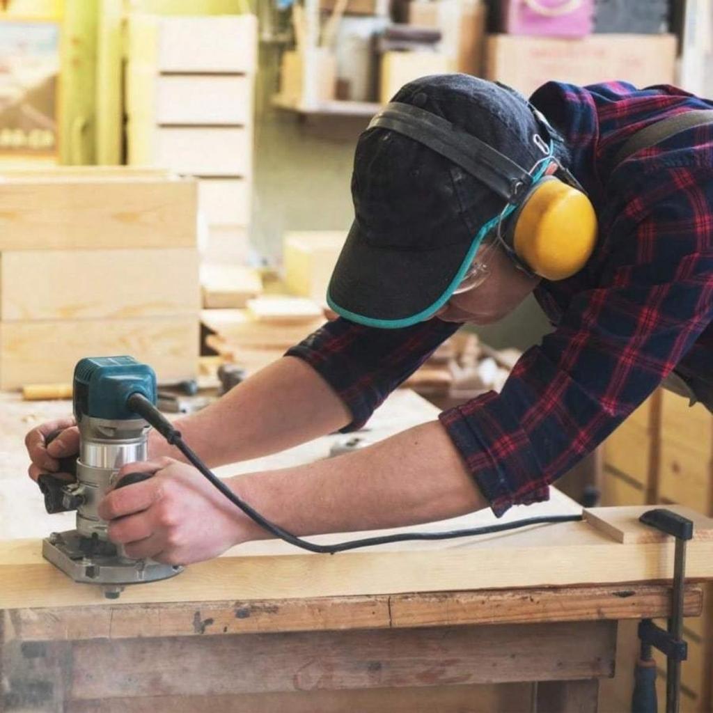 Top Bearing Flush Trim Router Bit 4 Pcs Pattern Router Bit 1/4 Shank Template Router Bit Cutting Diameter 1/2, Cutting Height 1-1/2, 1, 3/4, 2/5 for