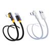 L Shaped Type C Charging Cable 10A Fast Speed Data Transfer Cord for Mobile Phones and Tablets in Black or White
