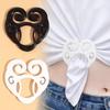 Fixed Buckle T-Shirt Tie Clips Decorative Buckle Clothing Shirt Clip  for T-shirt