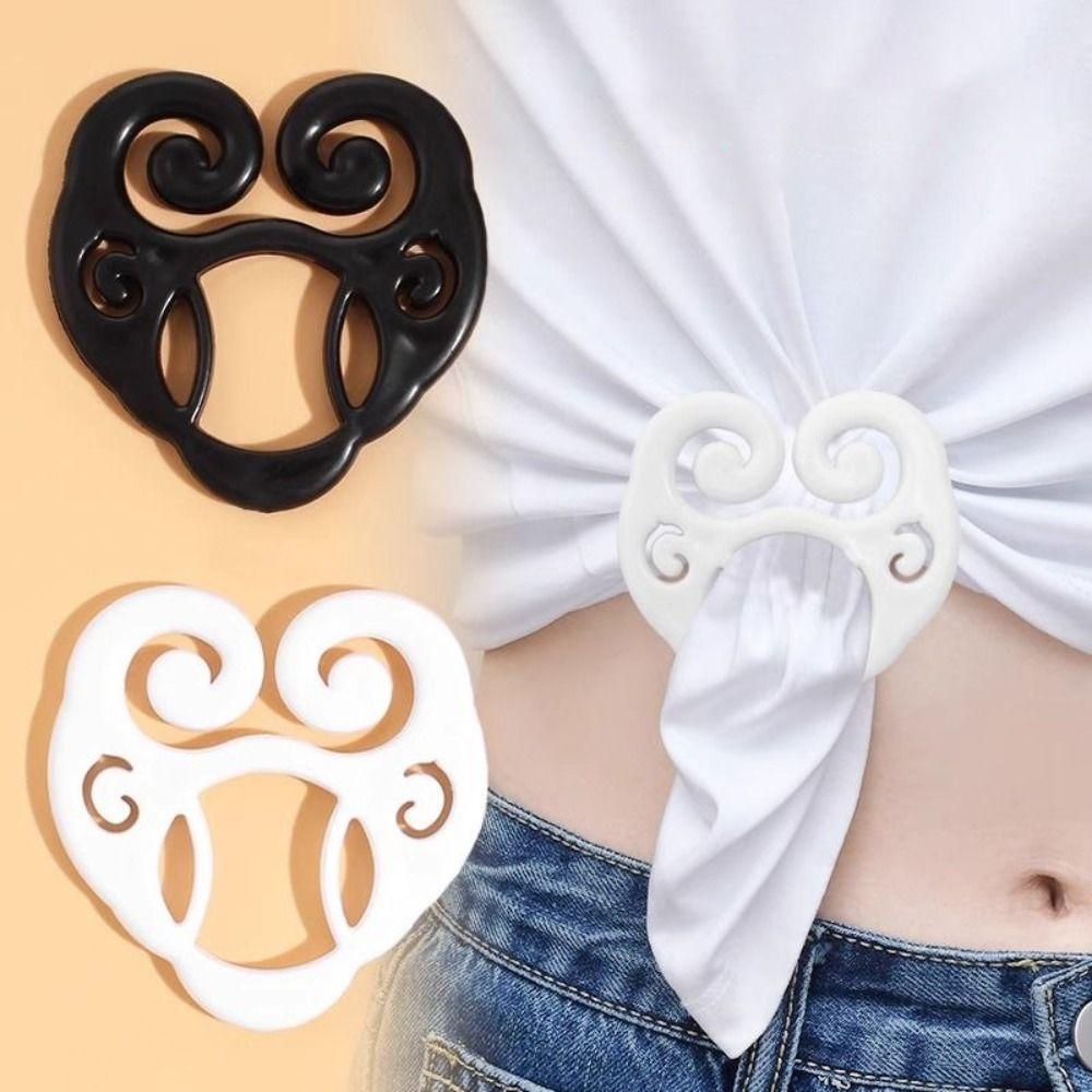Fixed Buckle T-Shirt Tie Clips Decorative Buckle Clothing Shirt Clip  for T-shirt