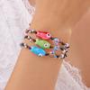 Colorful Ceramic Fish Beaded Bracelet For Women Unisex Handmade Braided Beads Bangle Bohemian Party Friendship Aesthetic Jewelry