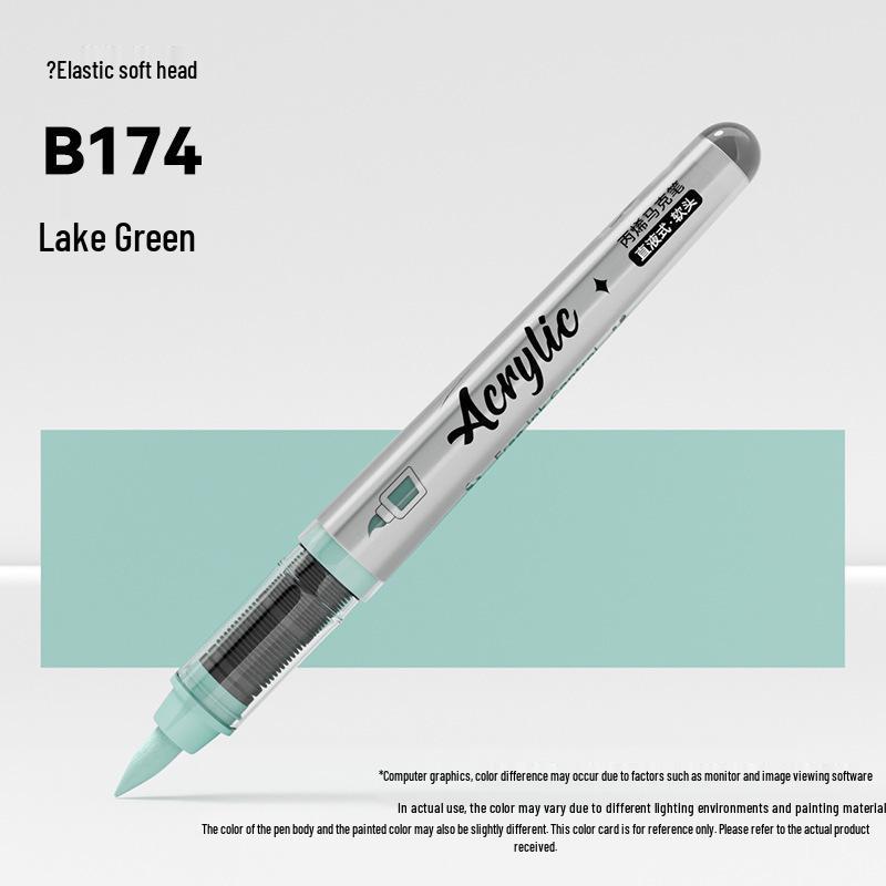 Jinzhi Liquid Acrylic Marker Pen - Soft Tip, Opaque, Large Capacity, Stackable Colors