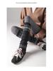 Fair Isle Retro Snowflake Knit Leg Warmers