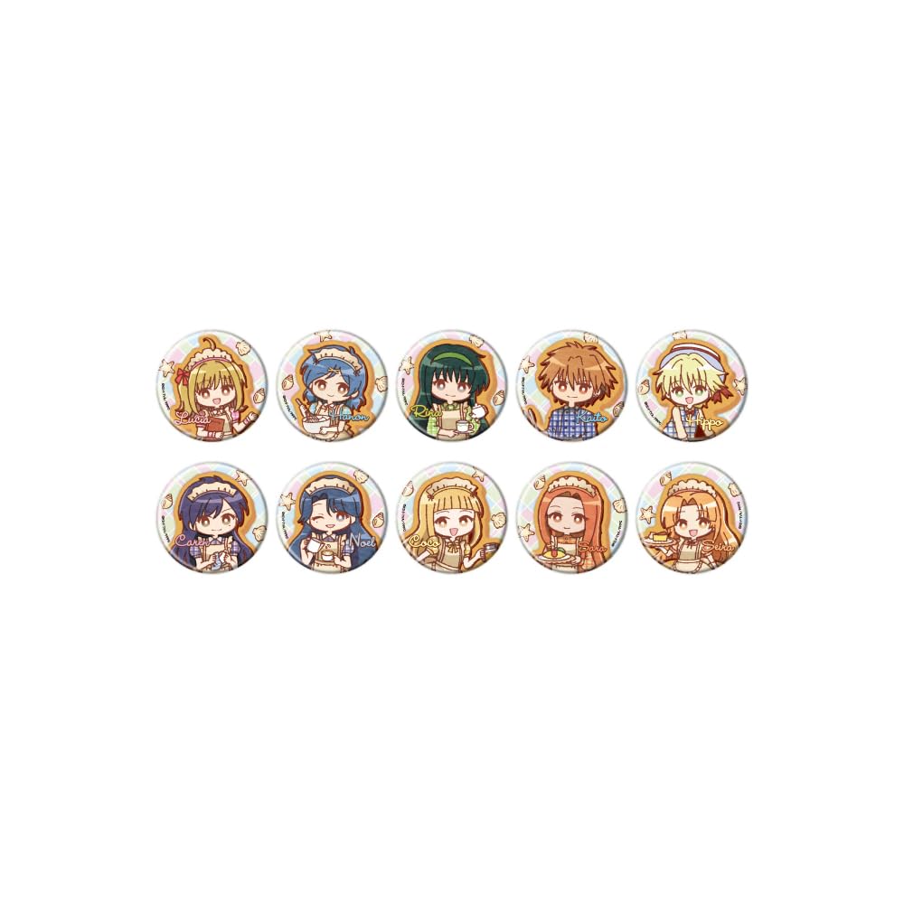 

Mermaid Melody Pichi Pichi Pitch 02 Retro Cafe Art Can Badge Complete Set ver. [Retro Illustration] (10-Piece Box)