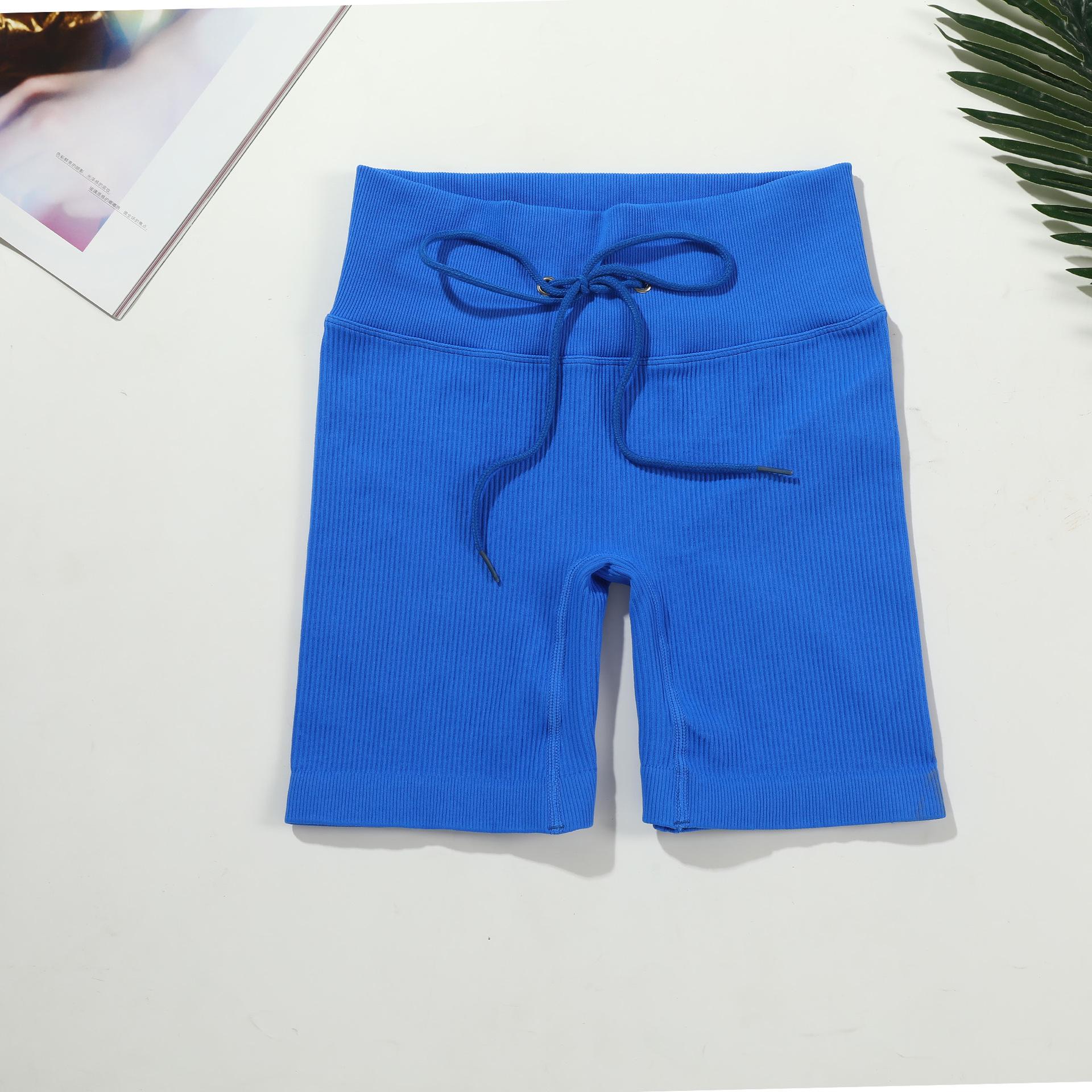 

Женский бесшовный комплект для йоги премиум-класса: Стильный и спортивный короткий рукав с кулиской (XL) Medium