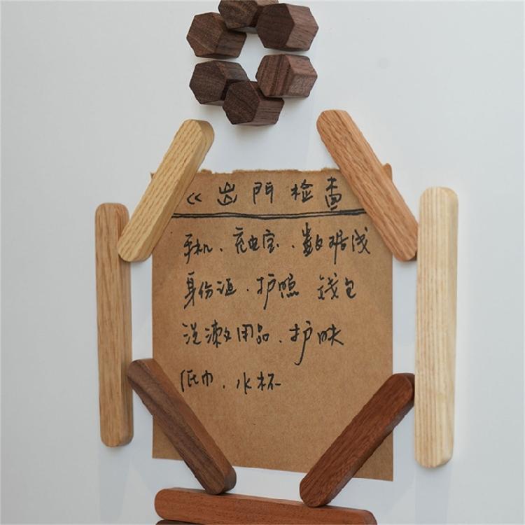 Holz Kühlschrankmagnet Nachrichtenaufkleber Ornamente für Heim Büro Dekoration Kind