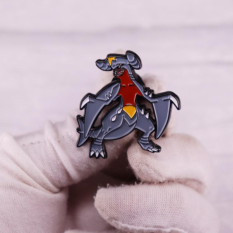 Anime  Garchomp Hard Enamel Pins Collect Kawaii Shark Metal Cartoon Brooch Backpack Hat Bag Collar Lapel Badge