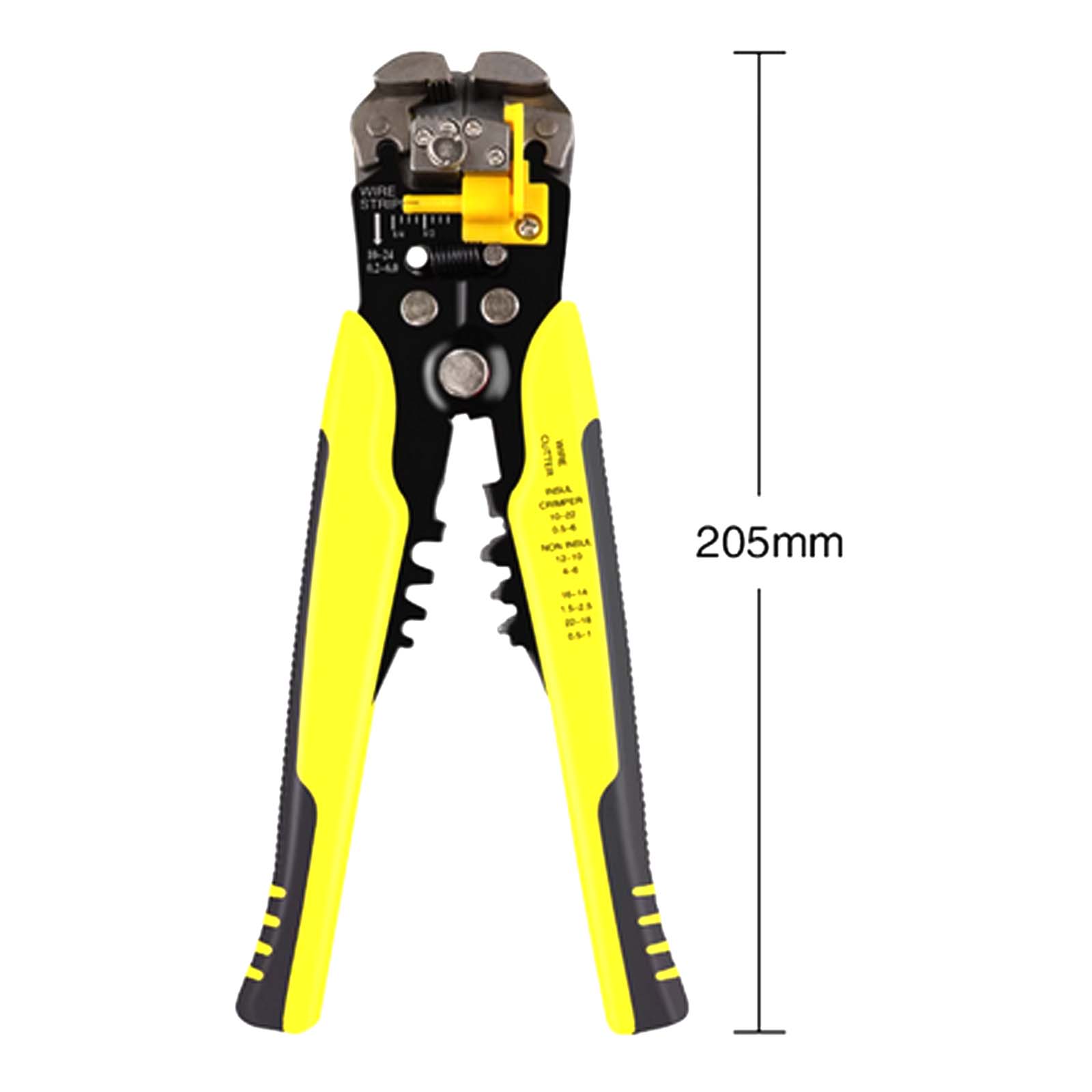3-in-1 Multifunctional Automatic Wire Stripper, Electrician Tools Cable Crimping Pliers жёлтый