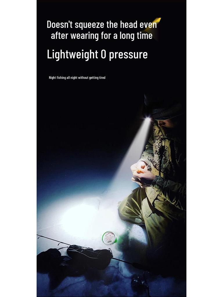 Rechargeable Super Bright Induction Headlamp with Long Battery Life for Outdoor Fishing