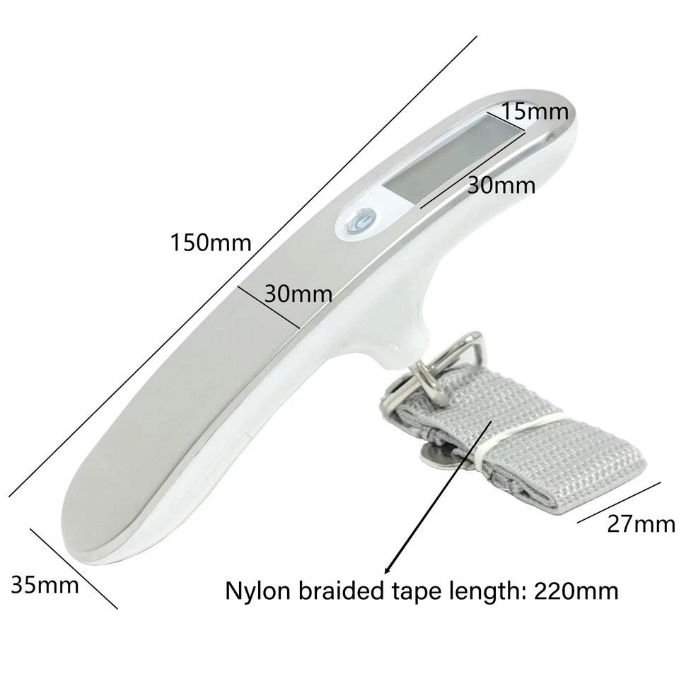 50 kg/10 g Digitale Gepäckwaage Tragbare Elektronische Waage Gewichtsausgleich Koffer Reise Hängende Steelyard Hakenwaage