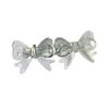 Cute Shining Blue Acrylic Hair Clips for Women Elegant Design Bow Barrettes Stick Hairpin Hair Accessories