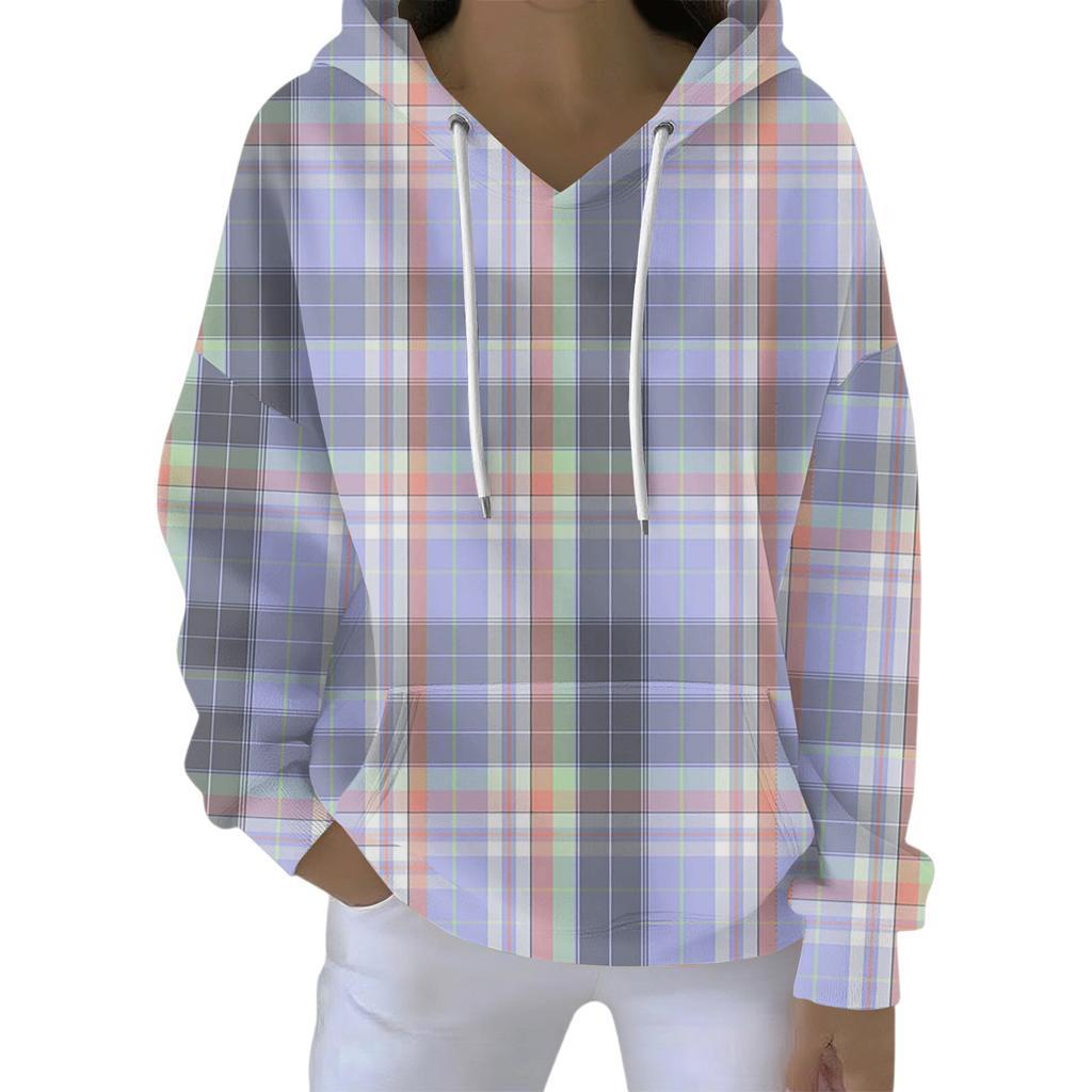 Women's Fashion Casual Hooded Loose Printed Long Sleeve Sweatshirt