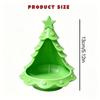 3D Printed Christmas Tree Candy Dish Tea Light Holder, Plastic Multifunctional Storage Bowl, Holiday Desktop Decoration Ornament