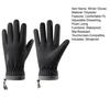 1 Pair Winter Gloves with Adjustable Drawstring Cuffs Waterproof Windproof Wicking Touchscreen Anti-Slip Heat Retention Moisture