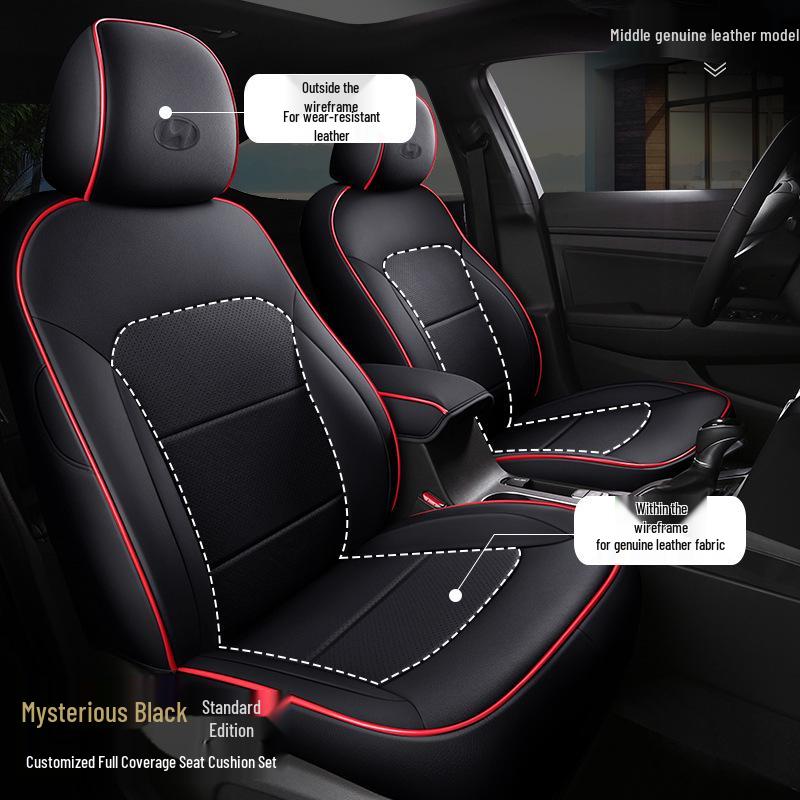 OMN Custom Full-Coverage Sports Leather Car Seat Cover for Lingdong - All Season