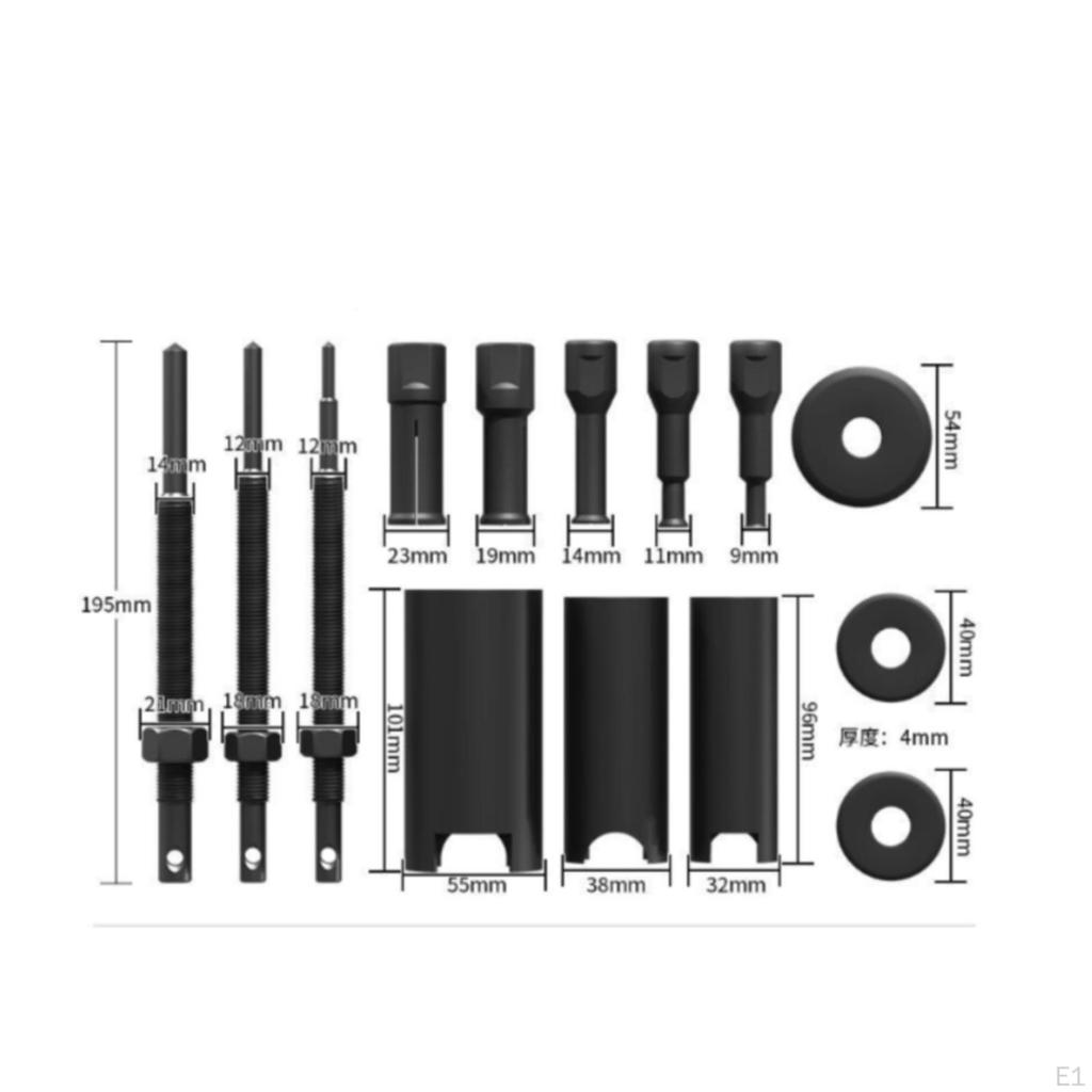 14 Pieces Internal Bearing Removal Kit 45 Steel Inner Collar Puller