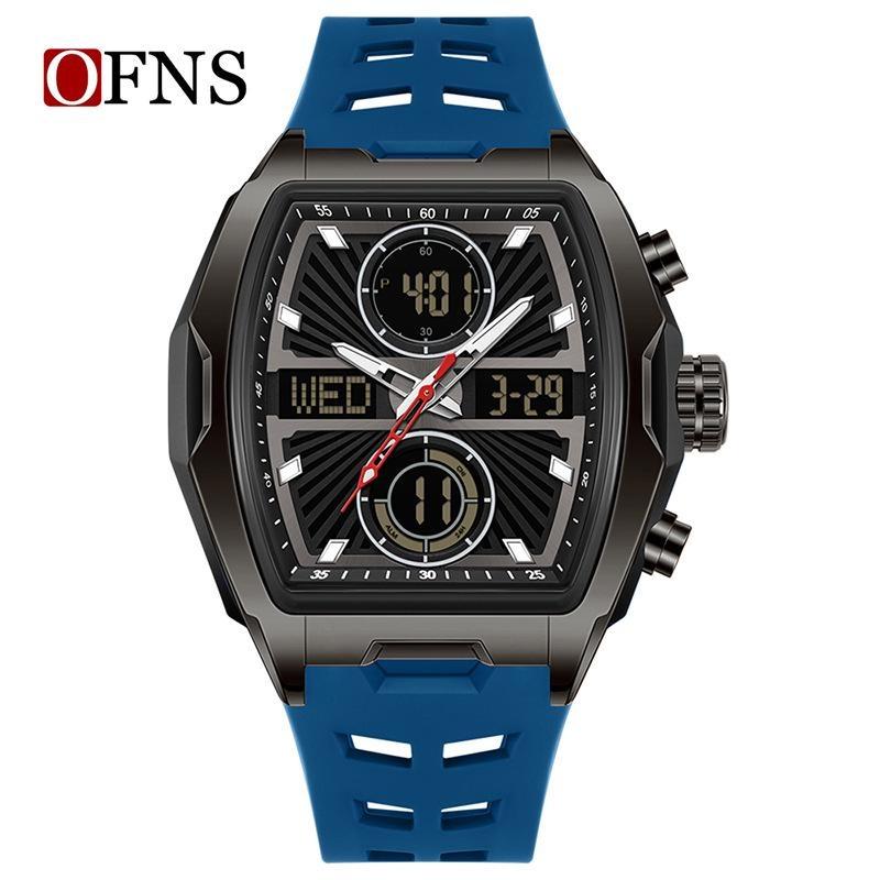 Men Wristwatch Quartz Watches Luxury Dual Display Chronograph Waterproof Sport Military Multifunction Male Digital Watch