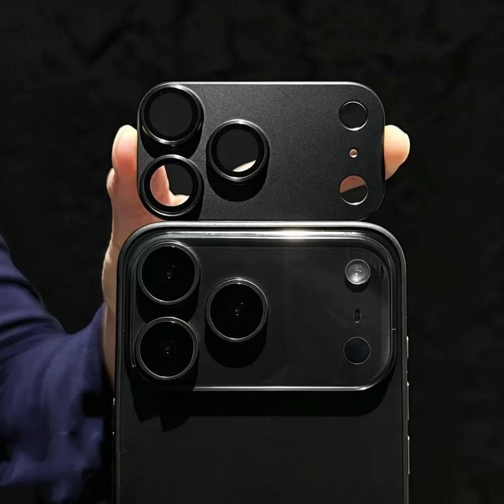 NEW Color Aluminum Alloy Lens Protector Case for IPhone 18 17 Pro Max 9H Shockproof Hard Tempered Glass Camera Screen Full Protective Cover Capa