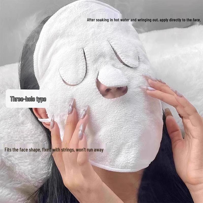 Heated Facial Towel Mask for Hot and Cold Compress Therapy