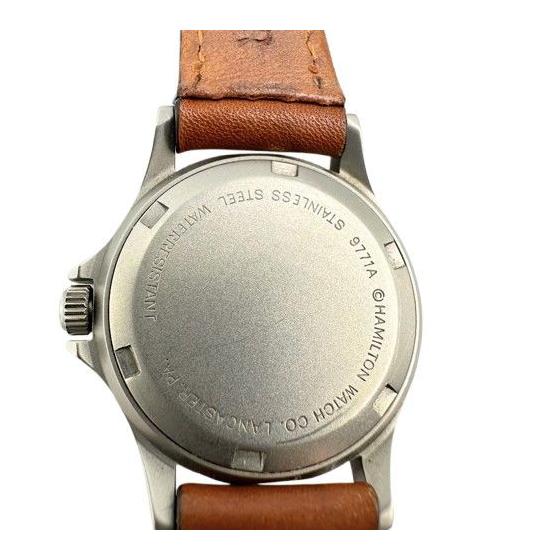 Used Hamilton Khaki Watch Quartz Leather Strap
