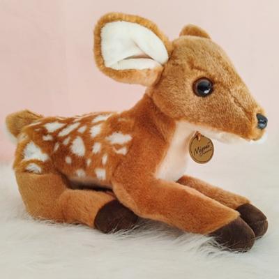 New Kawaii Deer Plushtoys In Prone Pose Soothing Elk Doll For Girls Bedtime Companion Soft Fawn Animal Friend