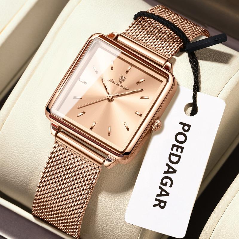 Top Brand New Women's Watch Small Square Watch Ultra-thin Student Fashion Quartz Watch