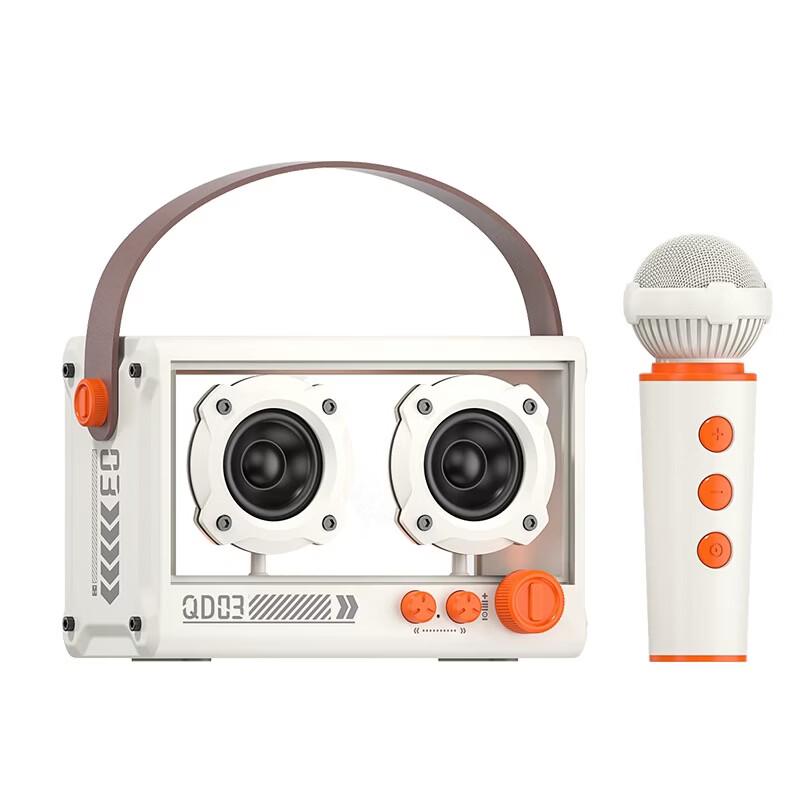 Bach Johann QD03 Wireless KTV Bluetooth Speaker with Microphone CN Plug (adapter Included) (CN Version)