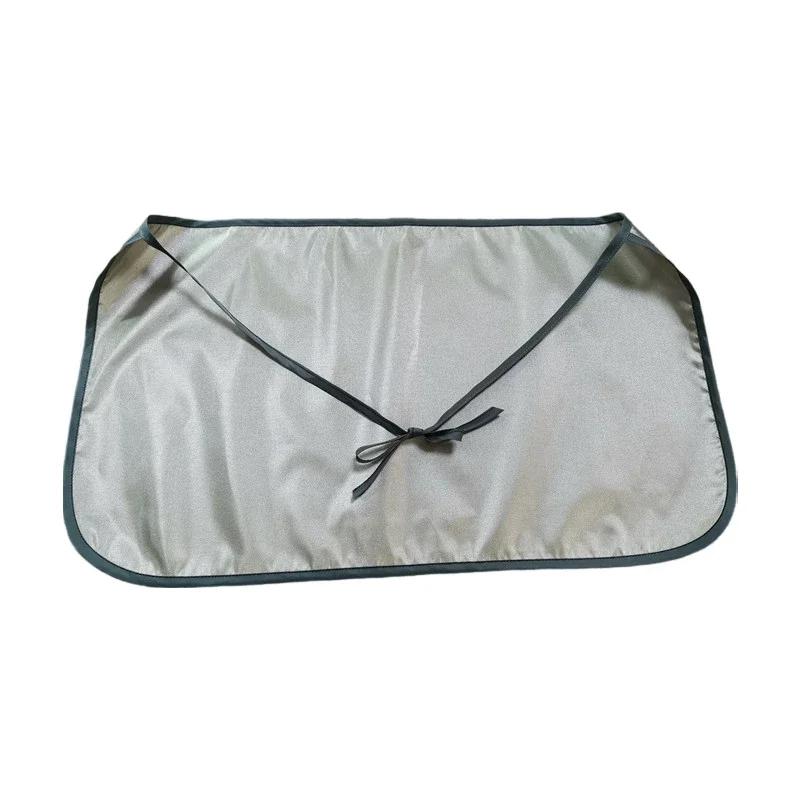 

Однотонный антирадиационный фартук для беременных на живот, экранирующий электромагнитное излучение, фартук для живота от электромагнитного излучения серый