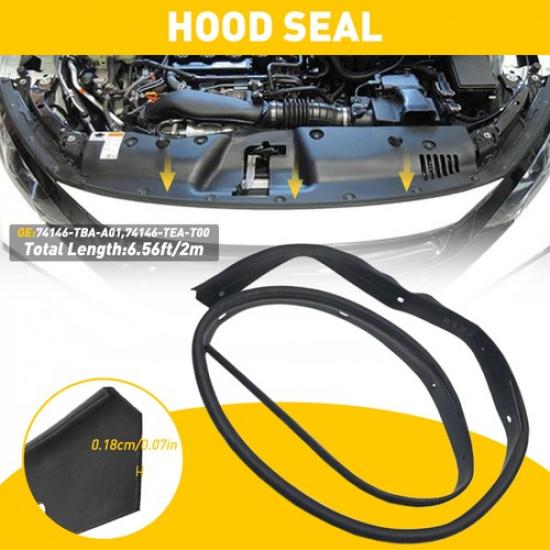 

Rubber Hood Seal Gasket Replacement 74146-TBA-A01 For 2016- Honda Civic EXV