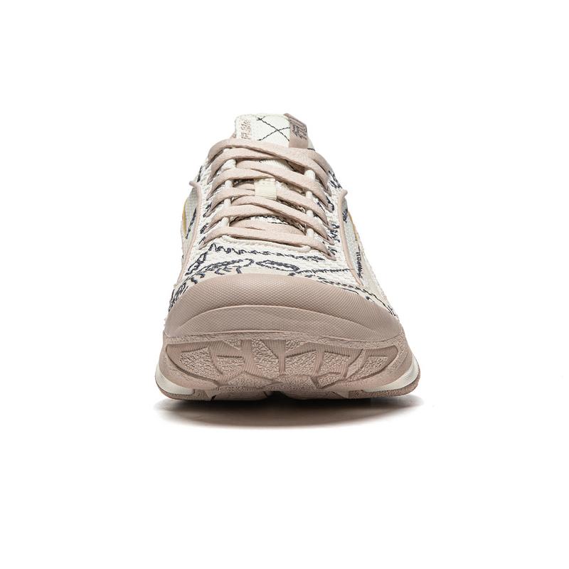 Li Ning CF Trail Series Pohodlné Všestranné Tlumící Odolné Nízké Lifestylové Ležérní Boty Unisex Ležérní Boty Off-White Černá AGLU149-3