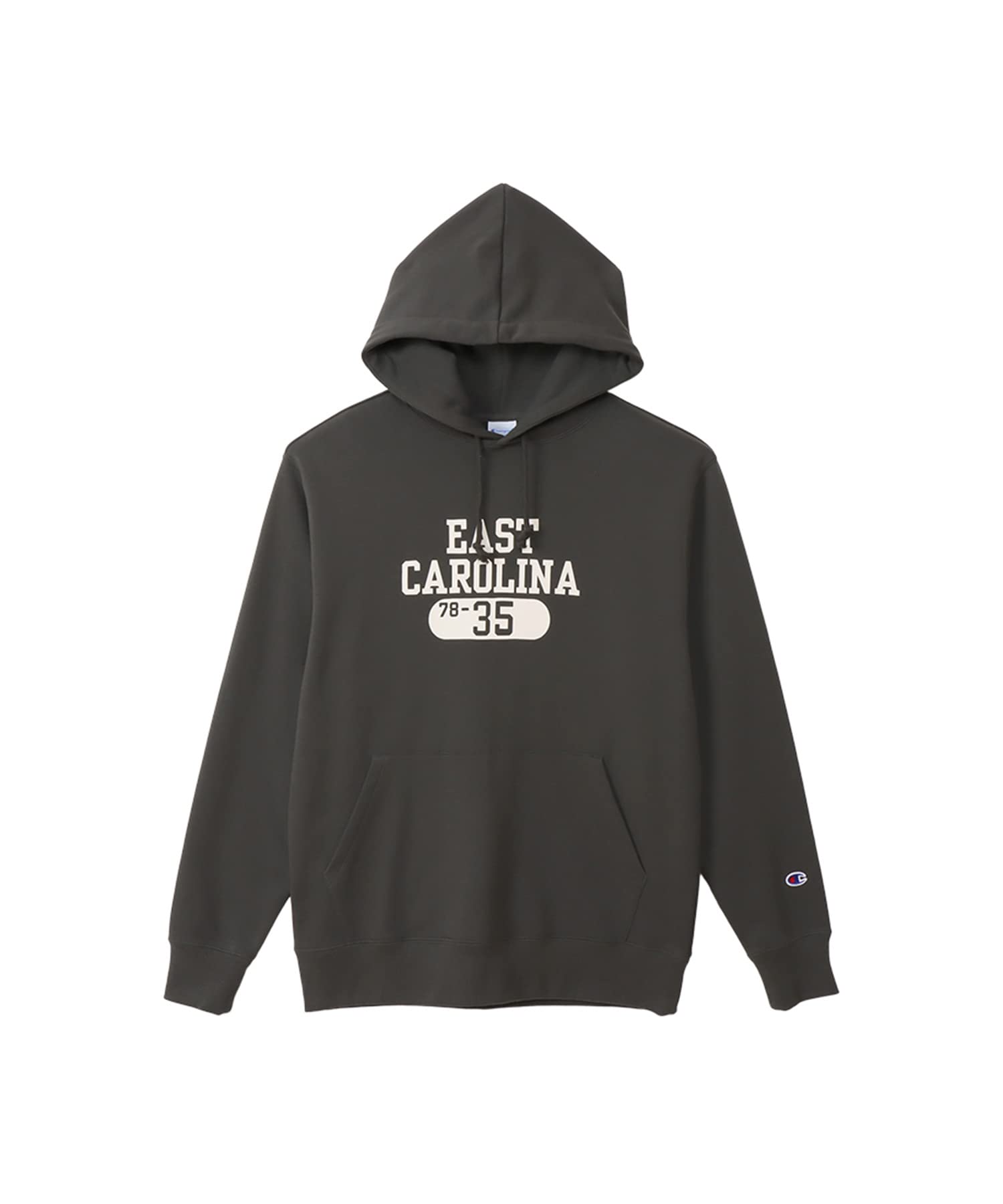 

Champion Basic Long Sleeve Cotton USA Big Logo Hooded Off Size S Men s Sweatshirt, Black, (C3-Y123)